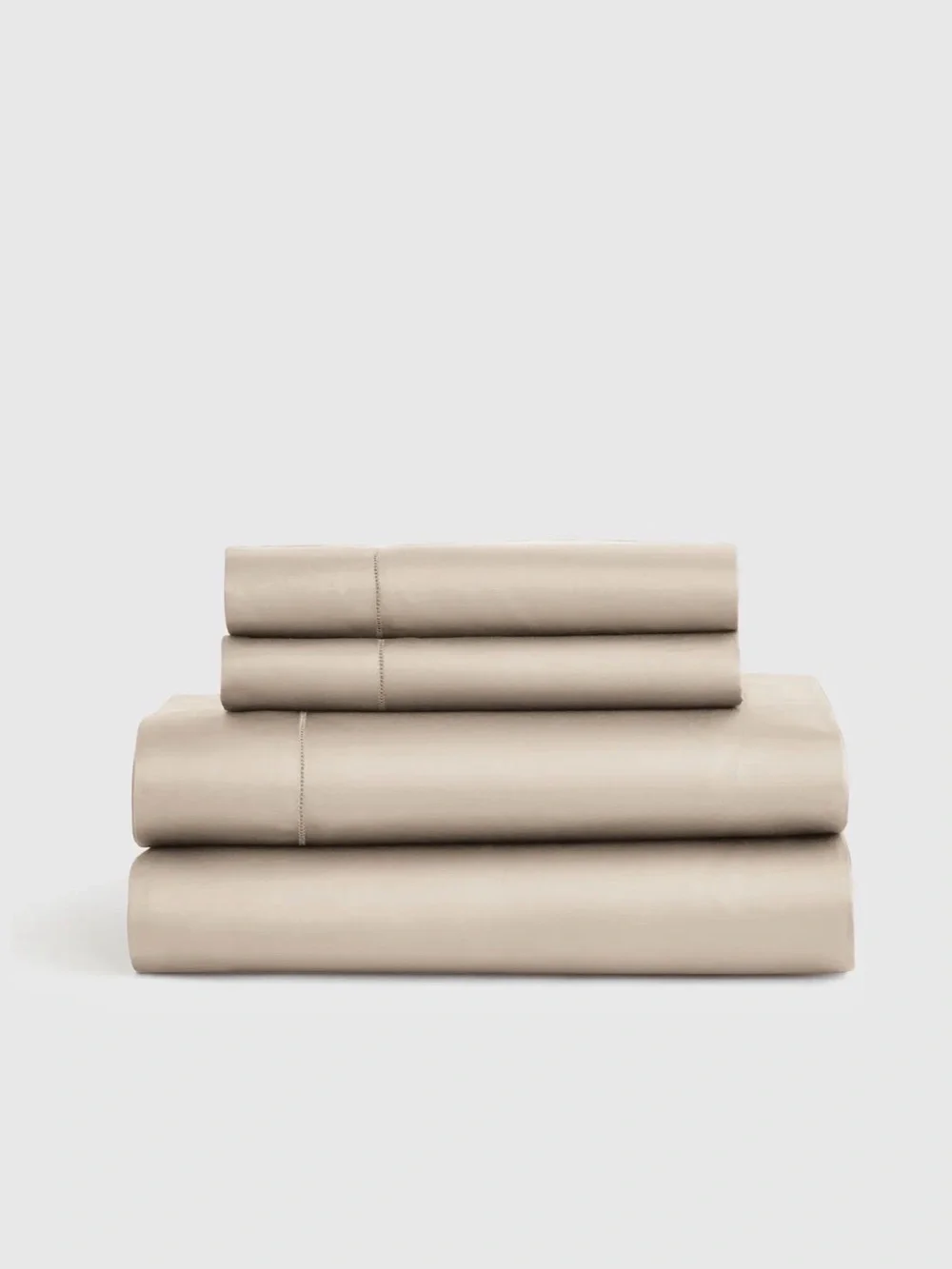 Quince Signature Giza Cotton Sateen Sheet Set - Queen - Sand